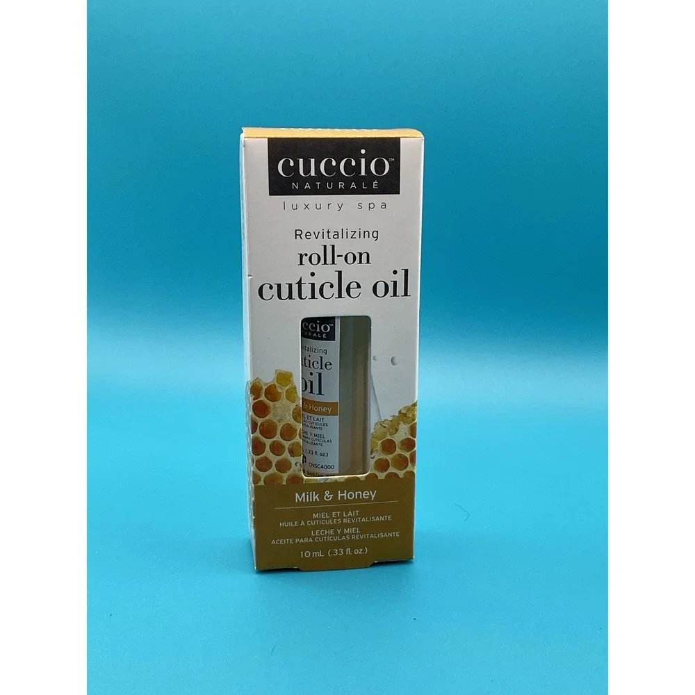 Cuccio Naturale Roll-On Cuticle Oil Milk & Honey 10mL Revitalizing Nail Care New